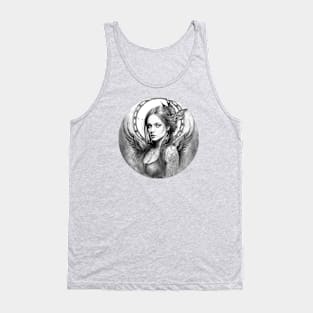 Gothic Angel with Tattoos Tank Top